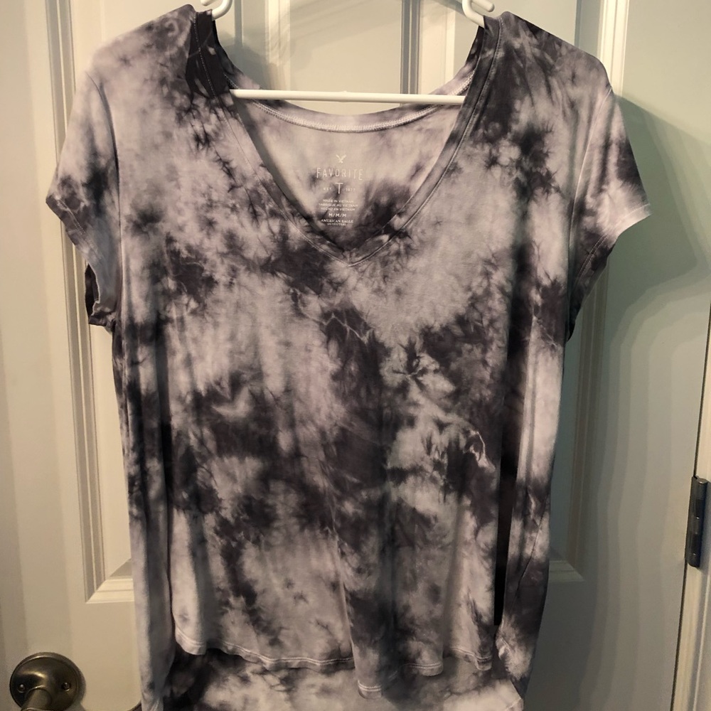 Super Soft American Eagle Marble V-neck Shirt
